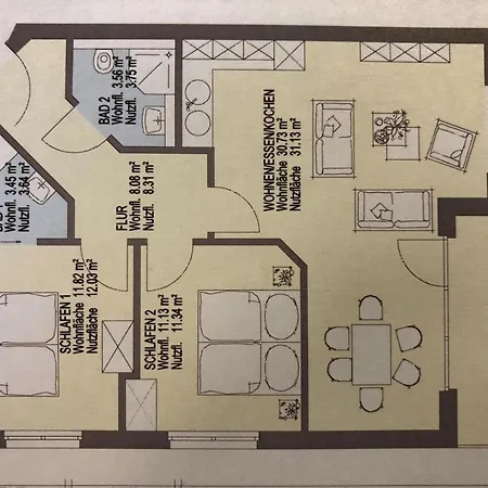 Residenz Muehlentrift Whg 7 Apartment *